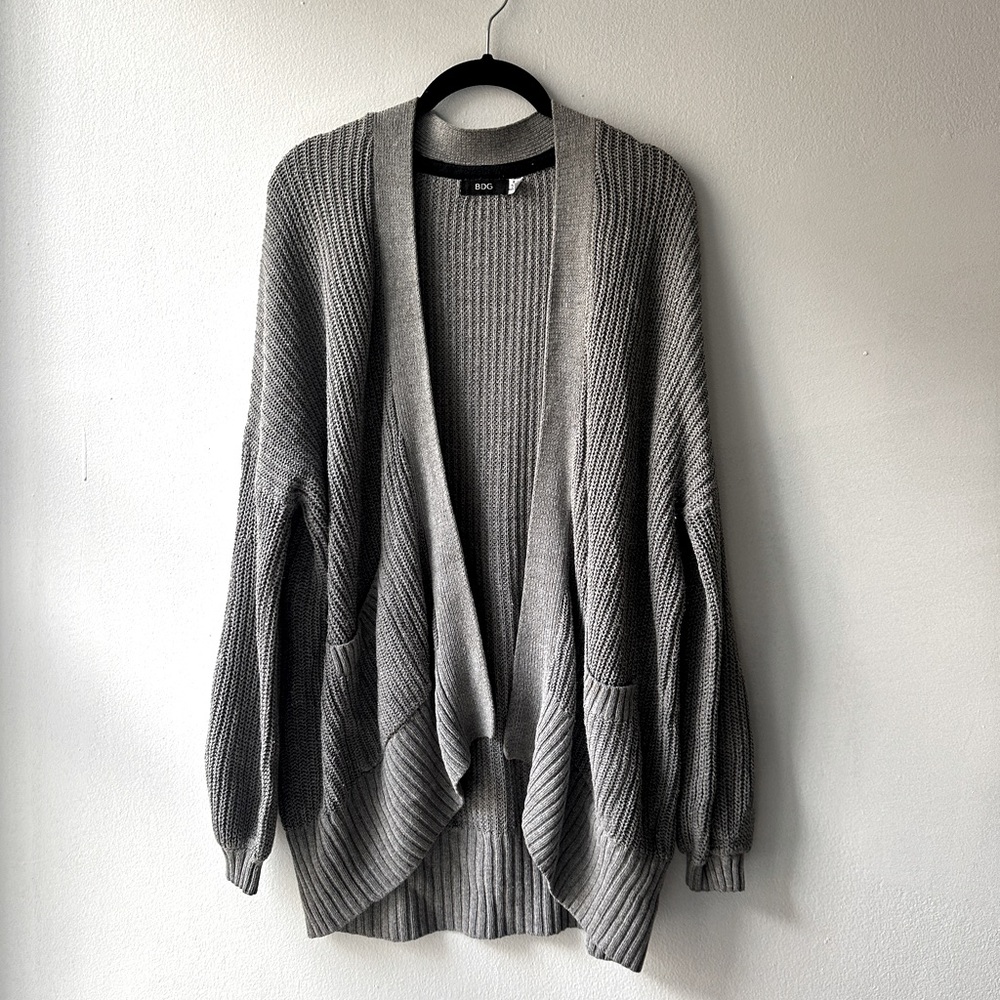 BDG Oversize Grey Cardigan Size S